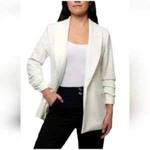 NWT Dakota Blue Ladies' Crepe white Blazer XXL S‎ M L